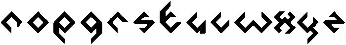 DIAMOND otf (400) Font LOWERCASE