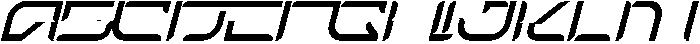 DIGITAL DIVIDE ITALIC otf (400) Font UPPERCASE