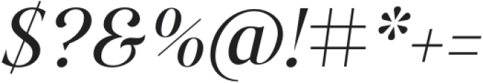 Dialecta Display Regular Italic otf (400) Font OTHER CHARS