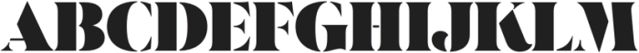 Dialecta Stencil Black otf (900) Font UPPERCASE