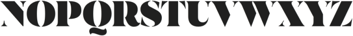 Dialecta Stencil Black otf (900) Font UPPERCASE
