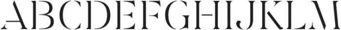 Dialecta Stencil Light otf (300) Font UPPERCASE