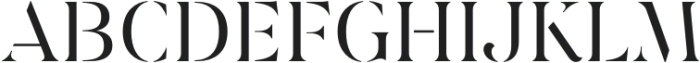 Dialecta Stencil Regular otf (400) Font UPPERCASE