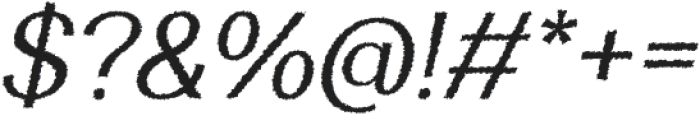 Diamend Rough Italic otf (400) Font OTHER CHARS