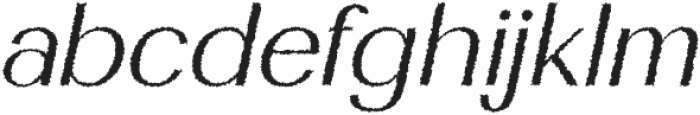 Diamend Rough Italic otf (400) Font LOWERCASE