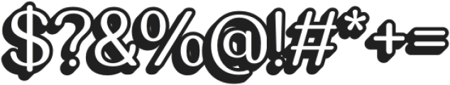 Diamend Rounded Extrude Left otf (400) Font OTHER CHARS
