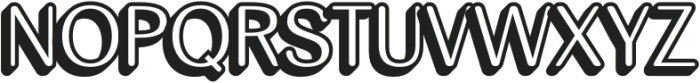 Diamend Rounded Extrude Left otf (400) Font UPPERCASE