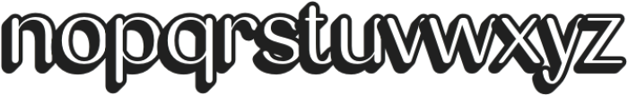 Diamend Rounded Extrude Left otf (400) Font LOWERCASE