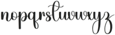 Diamond Handwriting Regular otf (400) Font LOWERCASE
