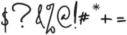 Diamond Signature Regular otf (400) Font OTHER CHARS