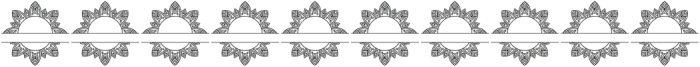 Diamond mandala monogram Split otf (400) Font OTHER CHARS