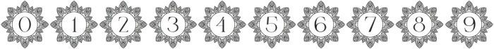 Diamond mandala monogram otf (400) Font OTHER CHARS