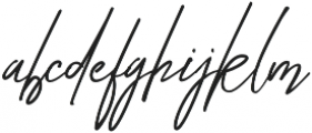 Diandra signature font otf (400) Font LOWERCASE