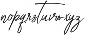 Diandra signature font ttf (400) Font LOWERCASE