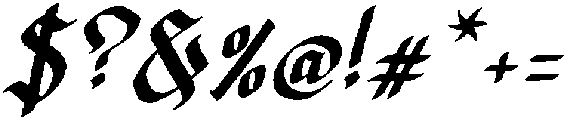 Dicaten Italic otf (400) Font OTHER CHARS