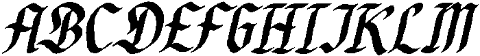 Dicaten Italic otf (400) Font UPPERCASE