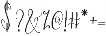 Dicella Script Regular otf (400) Font OTHER CHARS