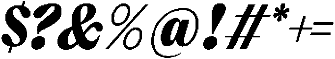 Dickens Black Italic otf (900) Font OTHER CHARS
