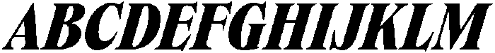 Dickens Black Italic otf (900) Font UPPERCASE