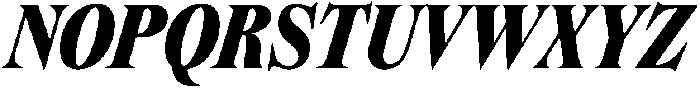 Dickens Black Italic otf (900) Font UPPERCASE