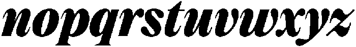 Dickens Black Italic otf (900) Font LOWERCASE