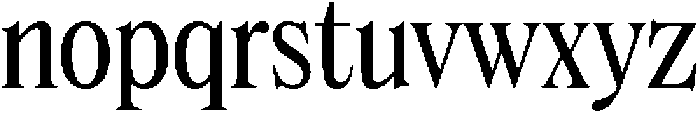 Dickens Cnd Regular otf (400) Font LOWERCASE