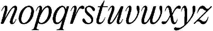 Dickens Light Italic otf (300) Font LOWERCASE