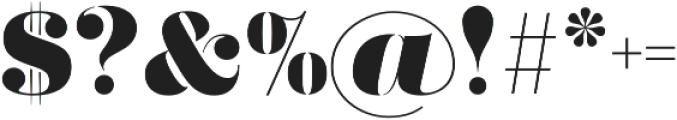 Didonesque Stencil Elegante Black otf (900) Font OTHER CHARS