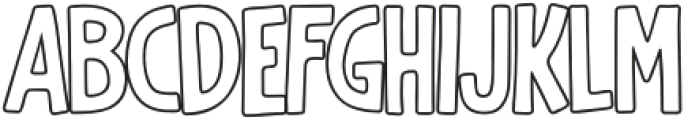 DigdopeOutline-Regular otf (400) Font LOWERCASE