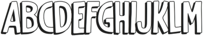 DigdopeShadow-Regular otf (400) Font LOWERCASE
