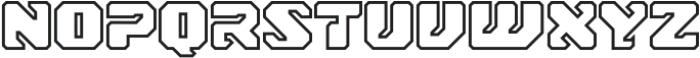 DigiBox Outline otf (400) Font LOWERCASE