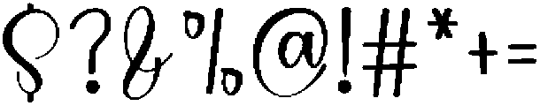 Digital Calligraphy Regular otf (400) Font OTHER CHARS