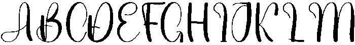 Digital Calligraphy Regular otf (400) Font UPPERCASE
