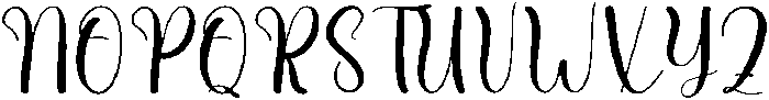 Digital Calligraphy Regular otf (400) Font UPPERCASE