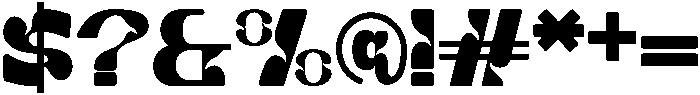 Digital Change Bold otf (700) Font OTHER CHARS