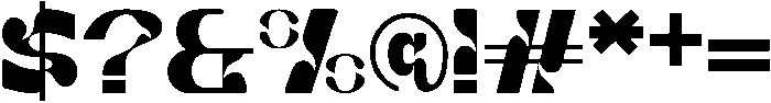 Digital Change Regular otf (400) Font OTHER CHARS