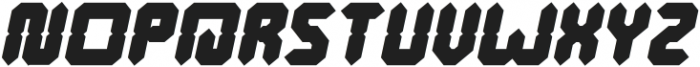 Digital Gothic Bold Italic otf (700) Font UPPERCASE