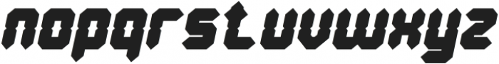 Digital Gothic Bold Italic otf (700) Font LOWERCASE