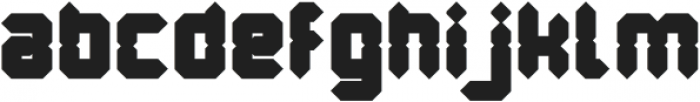 Digital Gothic Bold otf (700) Font LOWERCASE