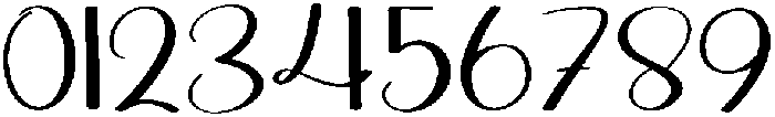 Digital Handmade Regular otf (400) Font OTHER CHARS