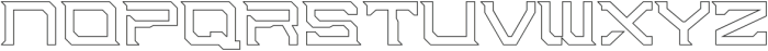 Digital Obelisk Outline otf (400) Font UPPERCASE
