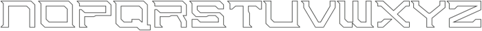 Digital Obelisk Outline otf (400) Font LOWERCASE