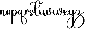 Digital Regular otf (400) Font LOWERCASE