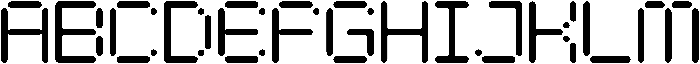 Digital Regular otf (400) Font UPPERCASE