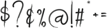 Digital Signature Regular otf (400) Font OTHER CHARS