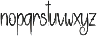 Digital Signature Regular otf (400) Font LOWERCASE