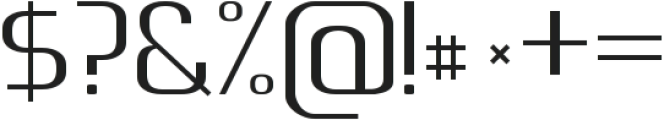 Digital minimalistic otf (400) Font OTHER CHARS