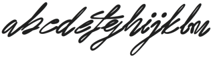 DigitalSign-Style otf (400) Font LOWERCASE