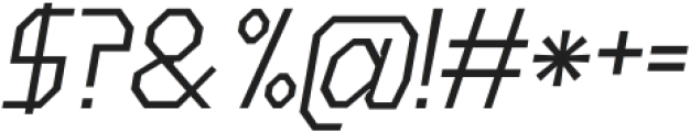 Digitopia 2.0 Italic otf (400) Font OTHER CHARS