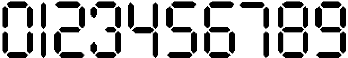 Digitron Font Regular otf (400) Font OTHER CHARS